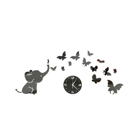 Newxiaaa Stainless Metal Clock, Multiple Uses Digital Alarm Clock Self Setting Digital Clock Large