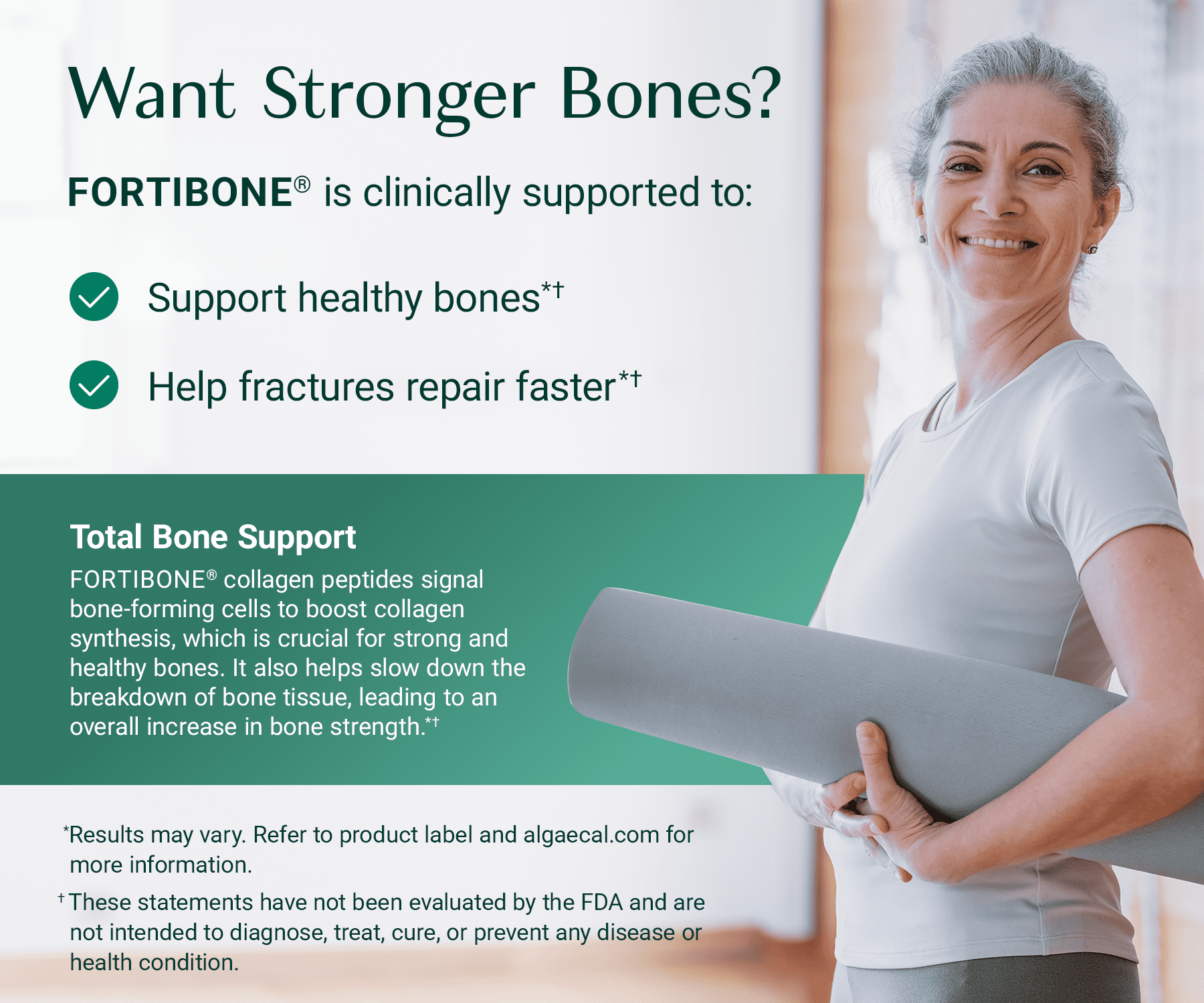 AlgaeCal Collagen - Clinically-Supported Collagen For Skin, Hair, Nails, Joints, & Bones. VERISOL®, FORTIBONE®, UC-II®, & FORTIGEL®, Multi Peptides, 30 Servings