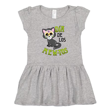 

Inktastic Día De Los Mew-tos- Day of the Dead Cat Gift Toddler Girl Dress
