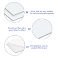 thumbnail image 3 of Uxcell 144Pack 0.8 x 0.8 Inch Mosaic Mirror Tiles, Small Silver Self-Adhesive Glass Stickers, 3 of 6