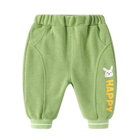 

Pimfylm Cotton Baby Boys Rib Waist Pull-on Chino Pant Green 18-24 Months