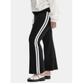 thumbnail image 4 of No Boundaries Side Stripe Flare Pants, 31” Inseam, Women's and Women’s Plus, 4 of 5