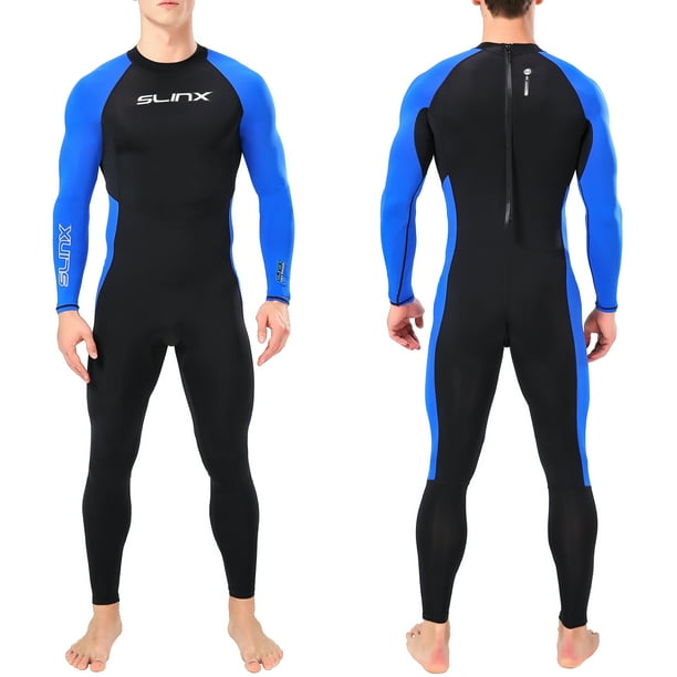 Traje de baño Traje de baño de secado rápido de una pieza de manga larga traje de baño con cremaller SLINX Traje de baño