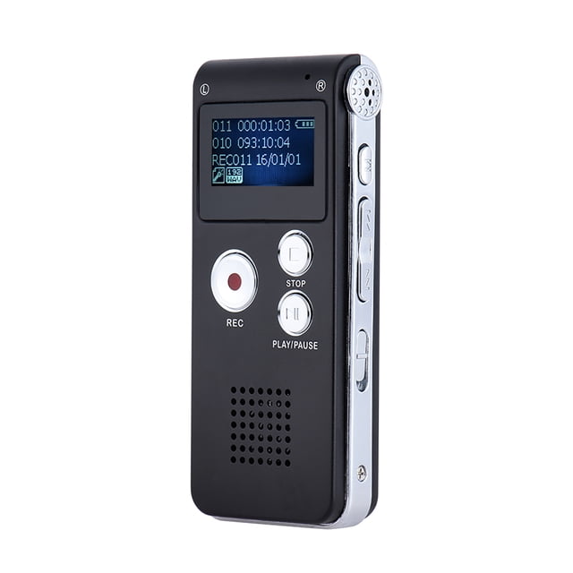 Grabadora de voz 8G, MP3/soporte de grabación activada por voz/grabación telefónica Eccomum Grabadora