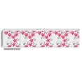 thumbnail image 3 of Floral Fabric by the Yard, Abstract Illustration of Curves Floral Strokes on a Geometric Background, Decorative Upholstery Fabric for Chairs & Home Accents, Grey Dark Pink Yellow by Ambesonne, 3 of 5
