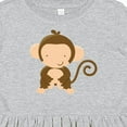 thumbnail image 4 of Inktastic Happy Monkey Girls Toddler Dress, 4 of 5