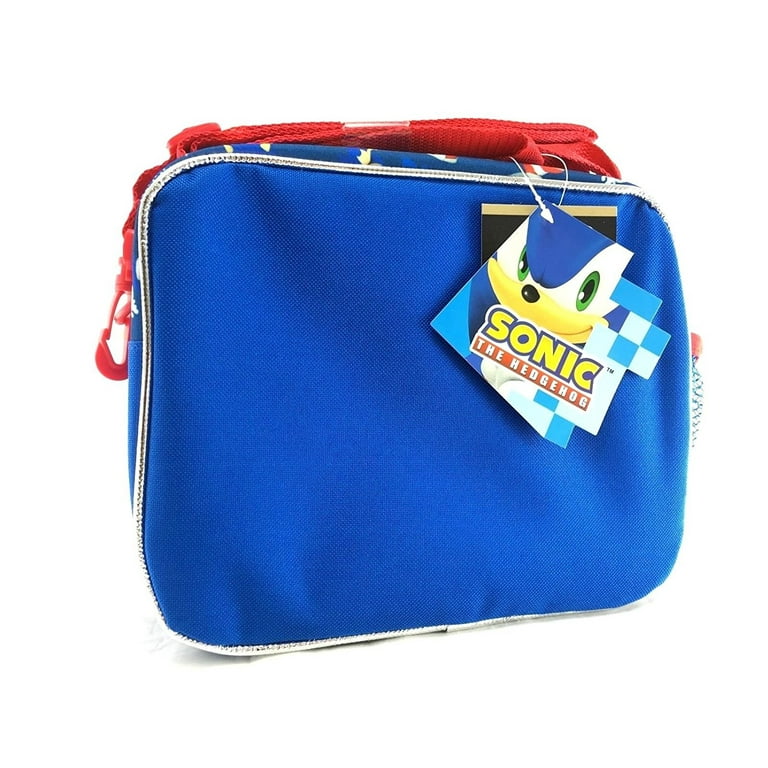 Sega Sonic the Hedgehog Team Tail, Knuckles, Shadow Insulated Blue Lunch Bag  