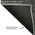 thumbnail image 3 of Addison Rugs Mayfield Washable Transitional Art Deco Charcoal Runner Rug, 2'3" x 7'6", 3 of 5