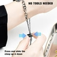 thumbnail image 3 of PINHEN Bling Bands Compatible for Samsung Galaxy Watch 7/FE/6/5/4 40mm 44mm, 5 Pro, Watch 6/4 Classic 43mm 47mm 42mm 46mm, 20mm Metal Diamond Jewelry Strap, Charms Adjustable Bracelet for Women, 3 of 7
