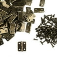 thumbnail image 5 of 50-Pack of Pure Copper Mini Hinges with Corrosion-Resistant Finish for Cabinets, Drawers, and DIY Projects Antique Bronze Hinges for Wooden Jewelry Boxes, 5 of 5