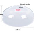 thumbnail image 4 of Large Microwave Cover for Food Easy Grip Microwave Splatter Cover Guard Lid with, 4 of 10