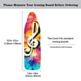 thumbnail image 5 of HELLHERO Ironing Board Cover, Standard Size Iron Board Covers with Heavy Duty Adjustable Elastic Edges, Heatproof Ironing Board Covers for Smooth Ironing(Music notes, 15"x54"), 5 of 5