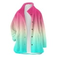 thumbnail image 3 of Hvyesh Plus Size Shacket Jacket for Women Trendy Tie Dye Flannel Coat Casual Button Down Shirts Jackets Long Sleeve Fleece Jackets with Pockets, 3 of 7