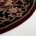 thumbnail image 3 of Safavieh Heritage Valery Oriental Wool Area Rug, Red/Black, 7'6" x 9'6" Oval, 3 of 11