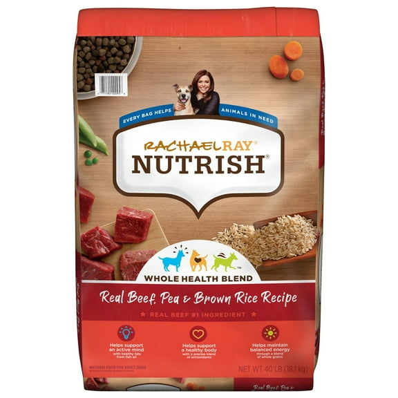 Rachael Ray Nutrish Real Beef, Pea & Brown Rice Recipe Dry Dog Food, 6 lb. Bag