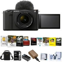 ZV-E1 Mirrorless Camera, Black with FE 28-60mm f/4-5.6 Lens, Bundle with NP-FZ100 Battery, 64GB Memory Card, Smart Charger & Software Kit