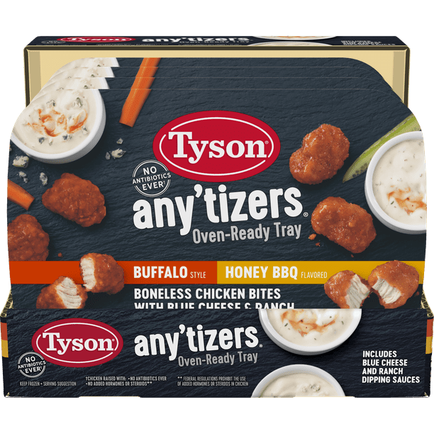 Tyson® Any'tizers® Buffalo Style & Honey BBQ Boneless Chicken Bites in