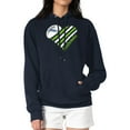 thumbnail image 4 of Women's G-III 4Her by Carl Banks  College Navy Seattle Seahawks Heart Graphic Fleece Pullover Hoodie, 4 of 5