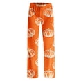 thumbnail image 4 of QWKLEAJ Halloween Pajama Pants Women Loose Fit Elastic Waist Lounge Pants Holiday Party Sleepwear Casual Home Trousers Novelty Print Long Bottoms Comfy Loungewear Festive Nightwear, 4 of 9