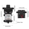 thumbnail image 6 of 55PSI Pressure 24V Booster Self-priming Pump Caravan Moterhome Boat Water Pumps Black,ABS+EPDM Water Diaphragm Pressure Pump, 6 of 20