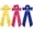 Royal Blue/Hot Pink/Yellow, variant on 3Pack Mulberry Scarf Scrunchy with Long Tail Bow Silky Satin Knotted Bow Silk Scrunchies Ponytail Holders for Women Girls Valentine's Xmas Halloween Party Dress Accessories (Red/Black/White)