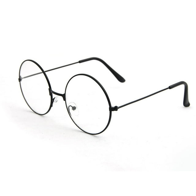 Flmtop Vintage Femmes Hommes Rond Cercle Métal Lunettes Optiques Lunettes Monture