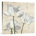 thumbnail image 1 of Global Gallery's 'Poppies in White II' by Luca Villa Stretched Canvas Wall Art, 1 of 4