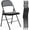 Black, variant on Folding Chair, 4 Pack Metal Padded Chairs for Outdoor & Indoor, Events Office Wedding Party, 330lbs Capacity, Black