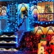 thumbnail image 2 of Lámpara de valla LED para jardín | Lámpara de pared decorativa con energía solar | Diseño hueco | Blanco cálido 8 LED | Resistente al agua para exteriores IP54 | para patio | Encendido/apagado, 2 of 7