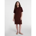 thumbnail image 3 of Time and Tru Women's Seamed Mini Dress with Short Sleeves, Sizes XS-XXXL, 3 of 6