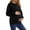 Black., variant on Akafmk Womens Long Sleeve Maternity Tops,Womens Maternity Solid Color Crew Neck Long Sleeve Button Detail Hoodless Casual Sweatshirt Pregnancy Mama Tops