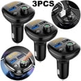 thumbnail image 2 of Cargador Coche Transmisor FM Compatible Con Dientes Dual USB Audio Reproductor MP3 Azul, 2 of 8