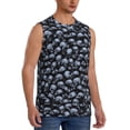 thumbnail image 2 of Uemuo Gothic Skull Pattern Men's Sleeveless T-Shirt,Muscle Athletic Tank Top, Moisture-wicking Quick-dry Breathable Classic Tee Top for Gym Run Outdoor Sports-Small, 2 of 8