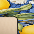 thumbnail image 3 of CURLYOOT Yellow Lemon Runner Rug 2'x6' Washable Kitchen Runner Rug Indoor Non Slip Laundry Rugs Blue Floral Leaves Floor Carpet for Hallway Kitchen Entryway Bedroom Living Room, 3 of 9