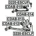 thumbnail image 2 of Febest BUSHING, FRONT LOWER CONTROL ARM # CDAB-013 OEM 12475480, 2 of 2