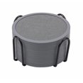thumbnail image 1 of Posavasos Absorbentes Para Bebidas Con Soporte, 6 Paquetes De Posavasos De Silicona Con Inserto De Fieltro Suave (Posavasos De 4,3 Pulgadas Con Soporte De 4,5 Pulgadas Gris), 1 of 5