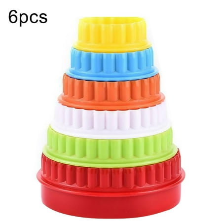 

TureClos 6 Pcs/set Biscuit Mold Home Cooking Baking Vegetable Fruit Cookie Slicer Plastic Mould