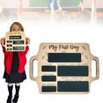 thumbnail image 1 of Home Decoration First Day Of School Board First Day Of School Chalkboard Personalised First Day Of School Sign With Handle Portable 1st Day Back To School Photo Prop For Kids Nursery Reception, 1 of 8