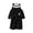 Black, variant on Toddler Pajamas Girls Boys Boys Girls Robe Kids Flannel Hooded Bathrobe Sleepwear Toddler Plush Robes With Belt Pjs for Kids