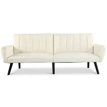 Upholstery Sofas Sofa Sets - Costway Sofa Futon Bed Sleeper Couch Convertible Mattress Premium Linen Upholstery Beige