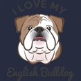thumbnail image 3 of CafePress - I Love My English Bulldog - Kids Hooded Sweatshirt, Classic Hoodie, 3 of 4