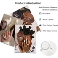 thumbnail image 3 of Hieng Black Girl Wall Art Framed Trendy Black Woman Decor Posters Abstract African American Canvas Prints Modern Black Women Painting Female Pictures for Bedroom Unframed, 3 of 6