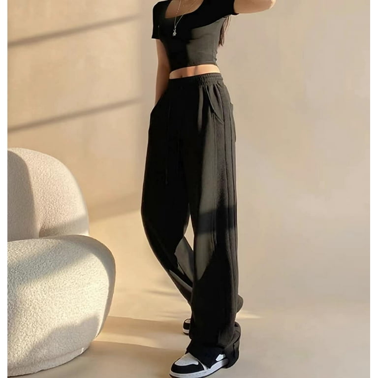 DanceeMangoos Baggy Sweatpants for Women Track Pants Sweatpants Women Baggy  Black Sweatpants Y2k Pants 