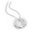 thumbnail image 1 of Engravable Interlocking Double Ring Pendant, 1 of 5