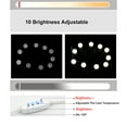 thumbnail image 3 of Labymos Kit de Lumières de Miroir à LED avec 10 Ampoules 3 Modes d'Éclairage et 10 Niveaux de Luminosité, 3 of 8