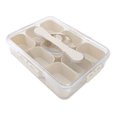 thumbnail image 1 of Plastic Seasoning Organizer Box, Divided Serving Tray 9 Compartments Food Grade  for Camping for Home, 1 of 7