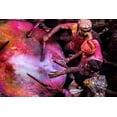 thumbnail image 2 of Rana, Ajit 14x11 White Modern Wood Framed Museum Art Print Titled - Holi Drummers In Barsana, 2 of 4