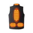 thumbnail image 4 of guisaled Heated Vest for Men Smart Rechargeable USB Heated Jacket Warm Lightweight Softshell 6 Heating Zone Heated Vests Battery Pack Not Included, 4 of 9