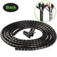 thumbnail image 1 of Wmhnj Funda para gestin de cables de 3 m en espiral para organizador de cables de escritorio, protector de cable de alimentacin a prueba de mordeduras de mascotas, corte a medida, instalacin DIY, 1 of 7