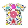 thumbnail image 5 of Honeeladyy Girls Boys Fashion Short Sleeve Gradient Print Tops Child Crewneck Summer Casual Loose Tshirt Girls' summer clothes, 5 of 6